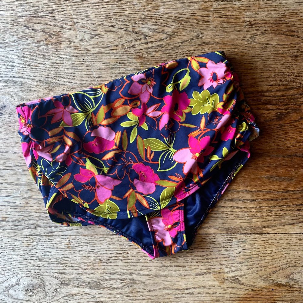 NWOTS Lands End Floral bikini bottom 14w
